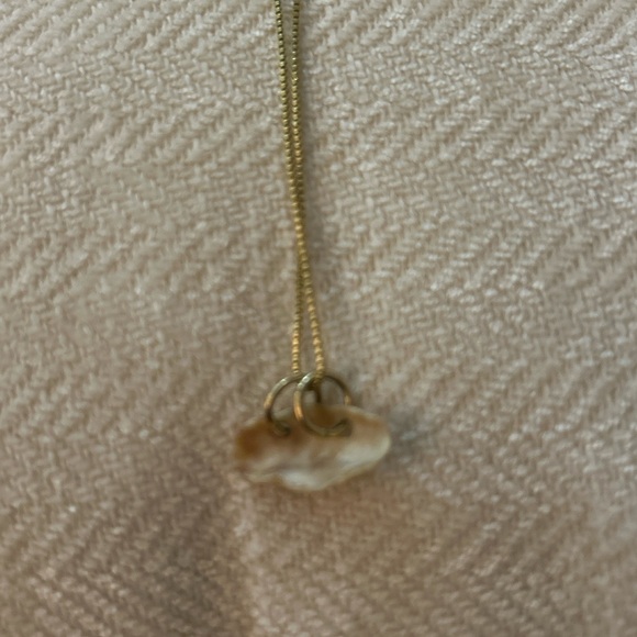 Gold Necklace with Mini Seashell - Picture 5 of 5